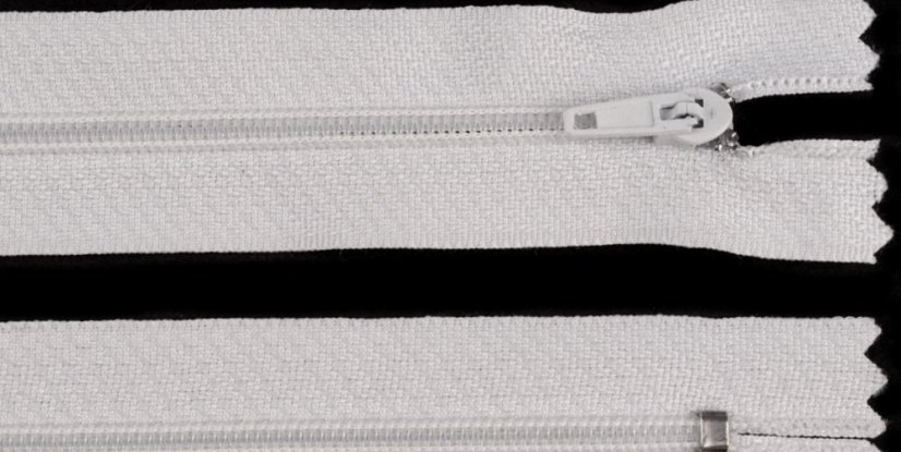 Zip oděvní spirálový 3mm nedělitelný 18cm -  šedá