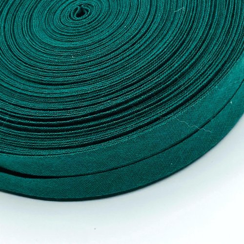 Šikmý proužek bavlna - 25 mm - zelený