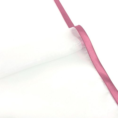 Hotová záclona voál se saténovou stužkou - růžová - Vyber rozměr (cm): 40x120  cm