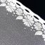 Metrážová záclona Flower - Vyber výšku (cm): 40, Vyberte šití a stužku: bez obšití