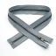 Zip kovový dělitelný - šedý - Délka zipu: 40 cm