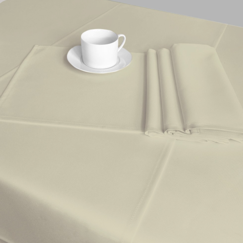 Teflonový ubrus 240 g / m2 - bílá káva 75x75cm