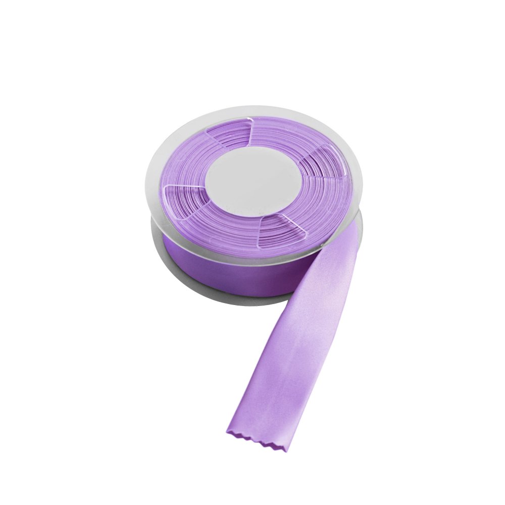 Saténový šikmý proužek 30 mm - fialová