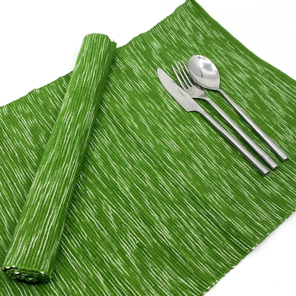 Doplnky-bydleni.cz Prostírání melír zelený 45 x 120 cm